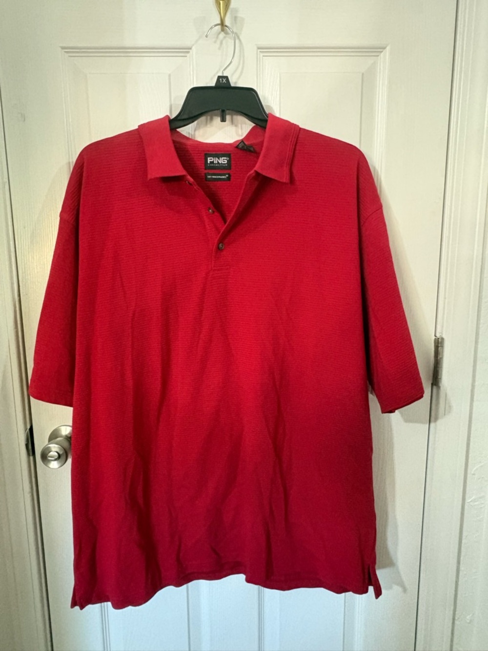Ping Men's Bright Red Short-Sleeve Polo